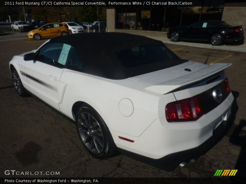 Performance White / CS Charcoal Black/Carbon 2011 Ford Mustang GT/CS California Special Convertible