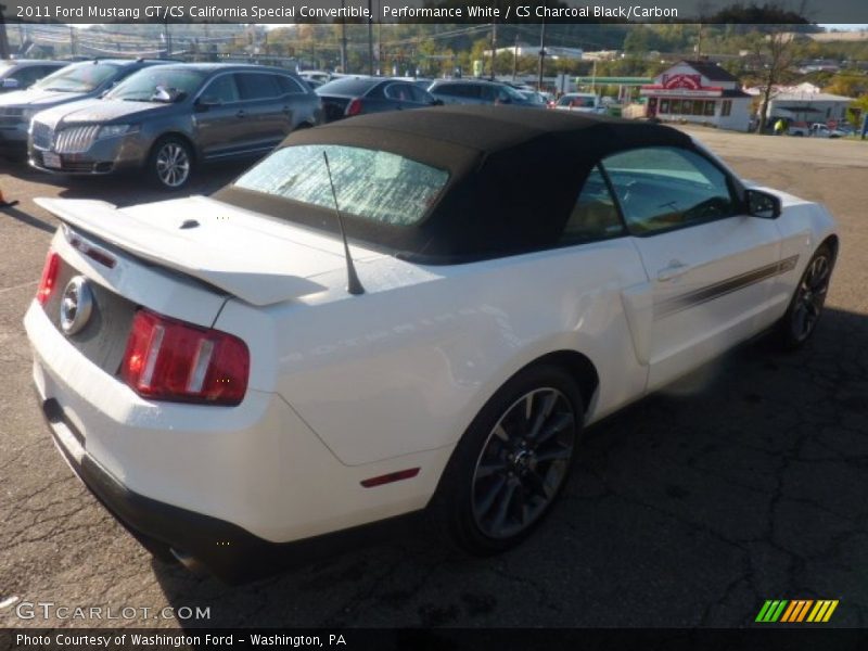 Performance White / CS Charcoal Black/Carbon 2011 Ford Mustang GT/CS California Special Convertible