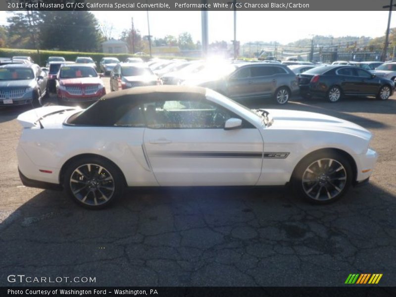 Performance White / CS Charcoal Black/Carbon 2011 Ford Mustang GT/CS California Special Convertible