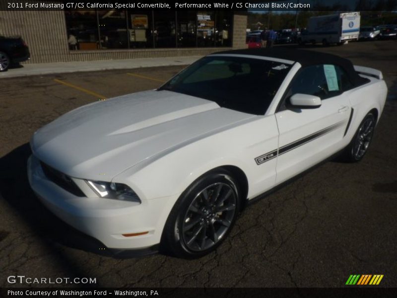 Performance White / CS Charcoal Black/Carbon 2011 Ford Mustang GT/CS California Special Convertible