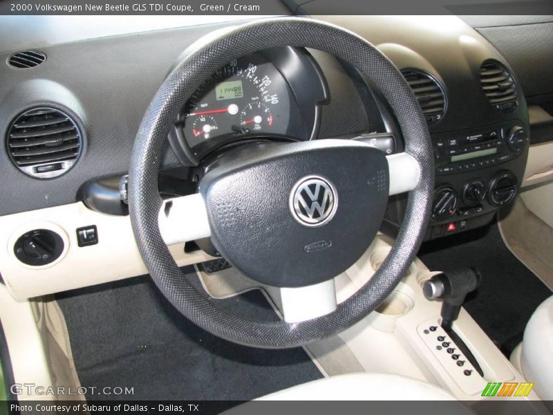 Green / Cream 2000 Volkswagen New Beetle GLS TDI Coupe