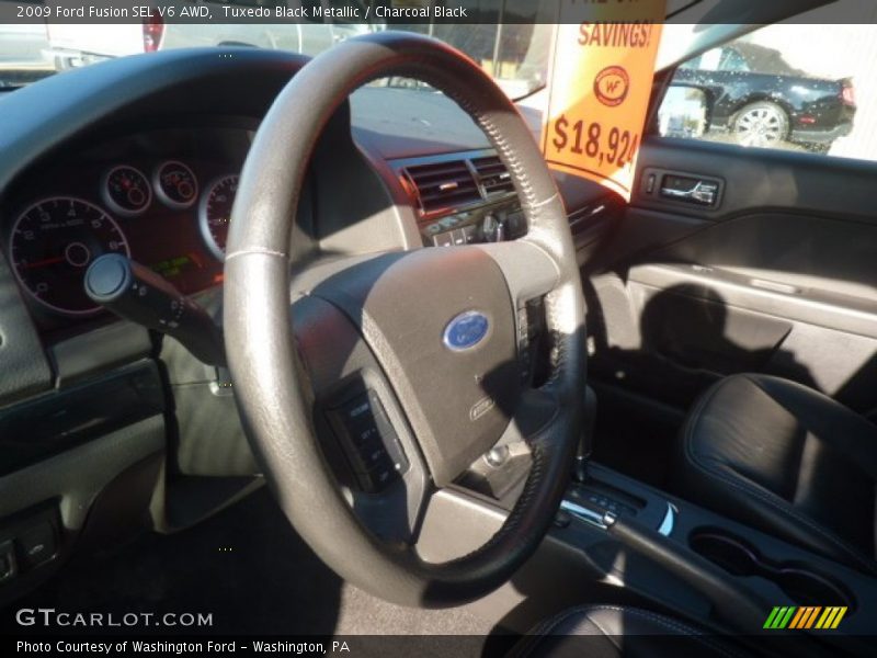 Tuxedo Black Metallic / Charcoal Black 2009 Ford Fusion SEL V6 AWD