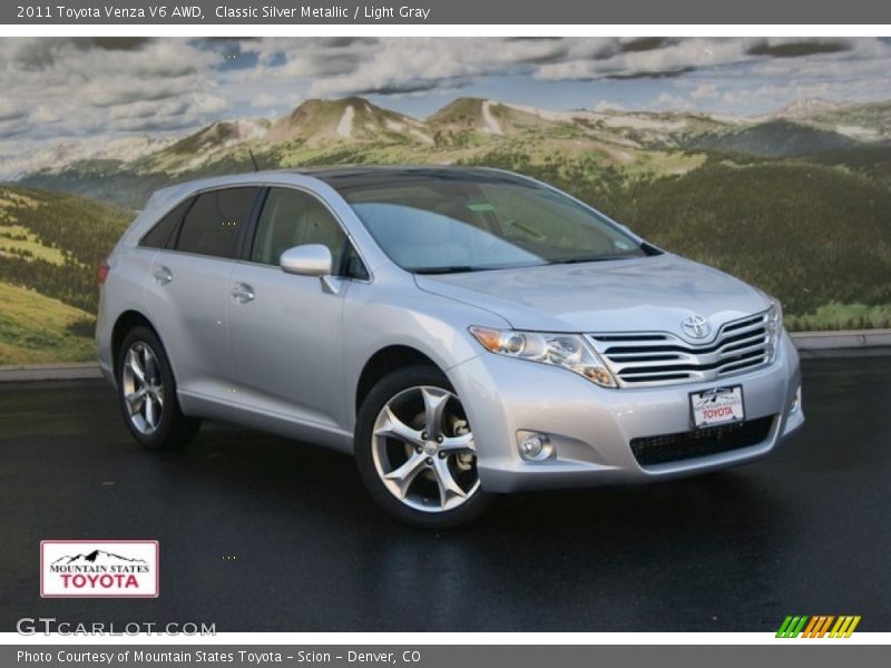 Classic Silver Metallic / Light Gray 2011 Toyota Venza V6 AWD