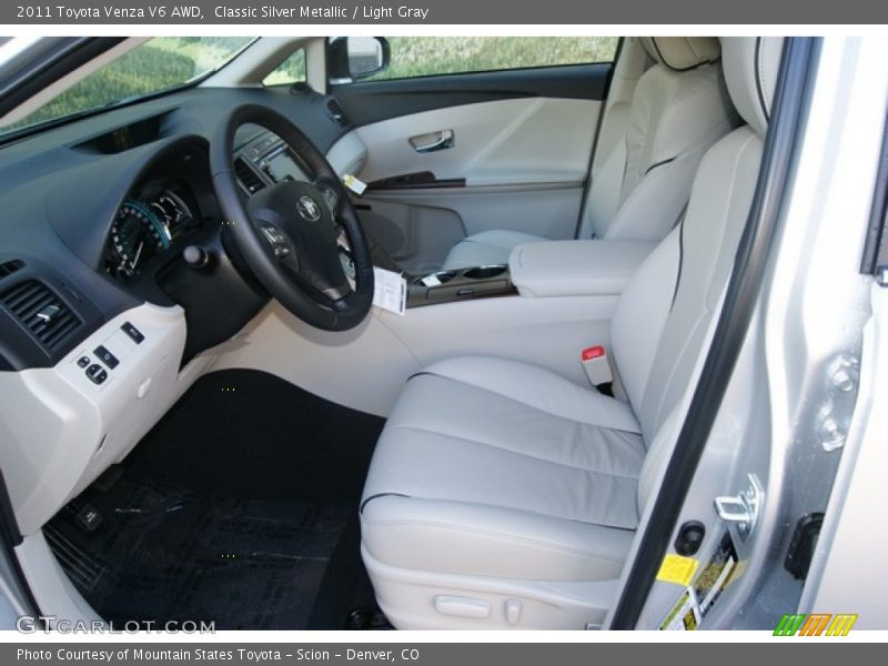 Classic Silver Metallic / Light Gray 2011 Toyota Venza V6 AWD