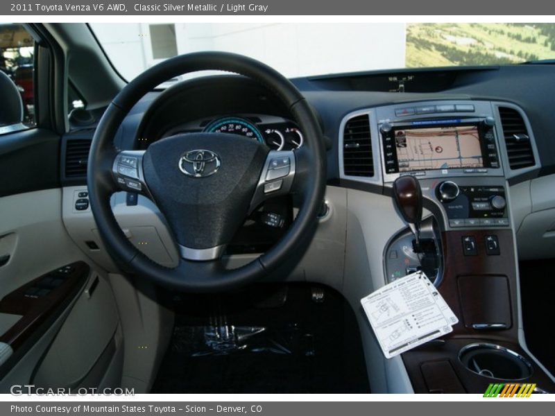 Classic Silver Metallic / Light Gray 2011 Toyota Venza V6 AWD