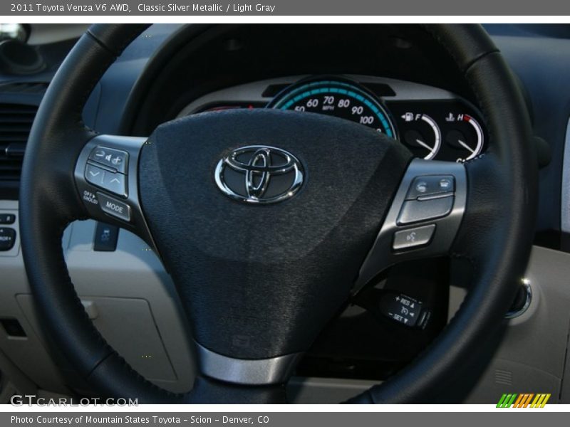 Classic Silver Metallic / Light Gray 2011 Toyota Venza V6 AWD