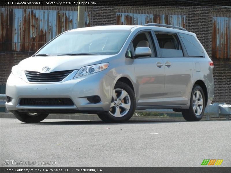 Silver Sky Metallic / Light Gray 2011 Toyota Sienna LE