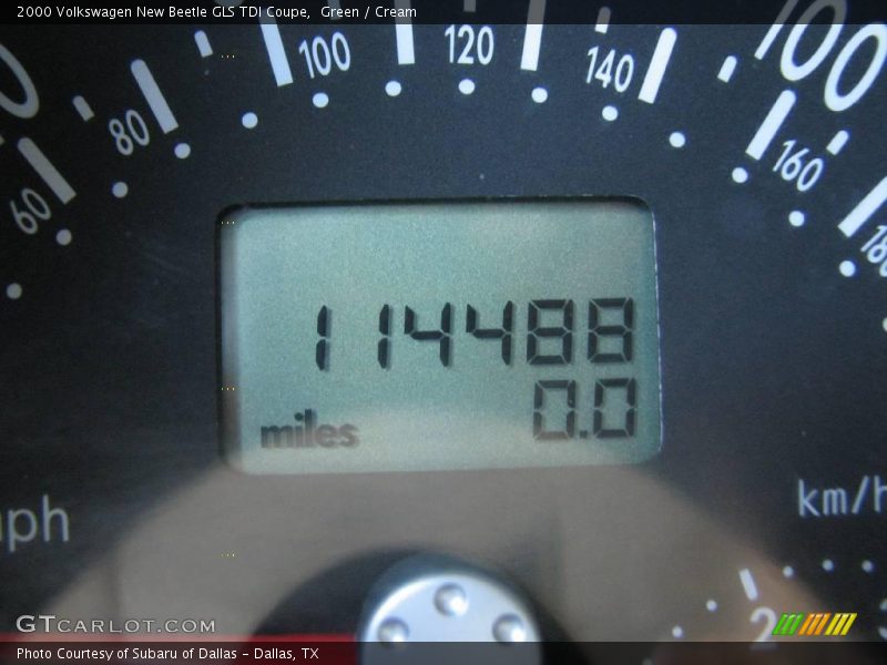 Green / Cream 2000 Volkswagen New Beetle GLS TDI Coupe