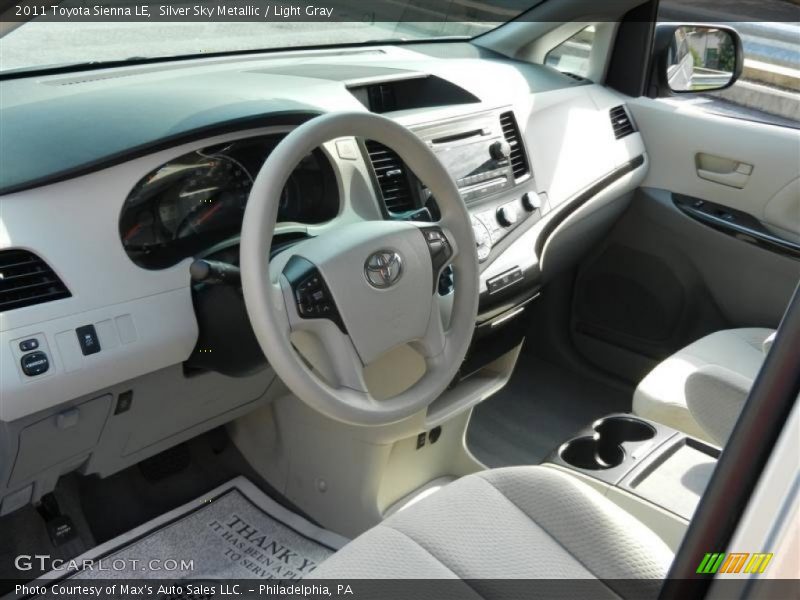 Silver Sky Metallic / Light Gray 2011 Toyota Sienna LE