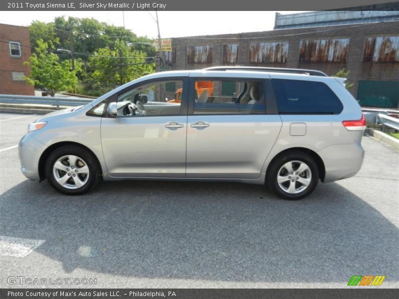 Silver Sky Metallic / Light Gray 2011 Toyota Sienna LE