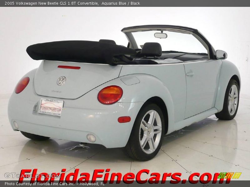 Aquarius Blue / Black 2005 Volkswagen New Beetle GLS 1.8T Convertible