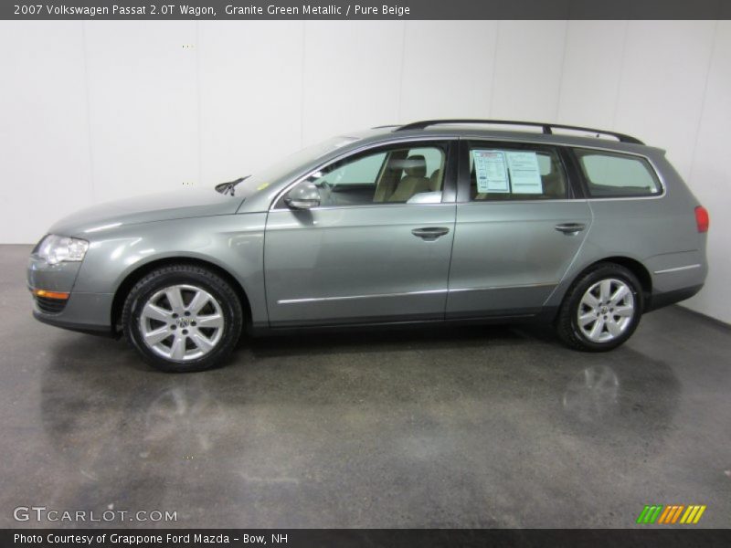 Granite Green Metallic / Pure Beige 2007 Volkswagen Passat 2.0T Wagon