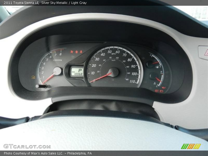 Silver Sky Metallic / Light Gray 2011 Toyota Sienna LE