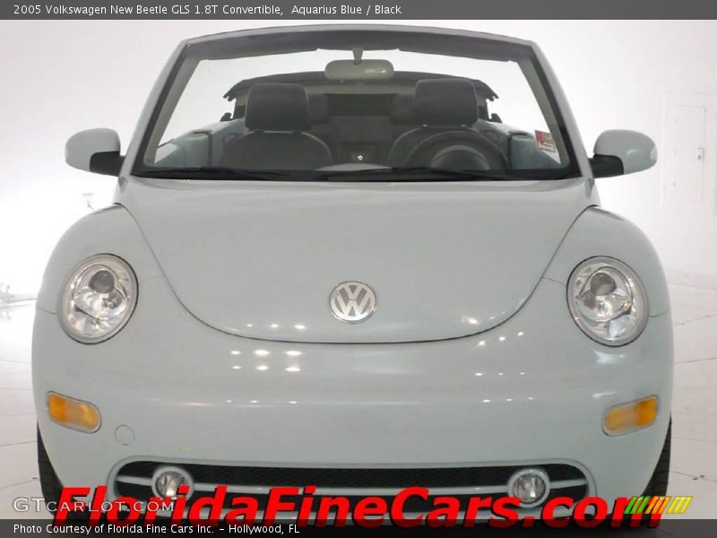 Aquarius Blue / Black 2005 Volkswagen New Beetle GLS 1.8T Convertible