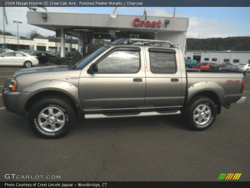 Polished Pewter Metallic / Charcoal 2004 Nissan Frontier SC Crew Cab 4x4