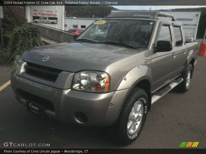 Polished Pewter Metallic / Charcoal 2004 Nissan Frontier SC Crew Cab 4x4