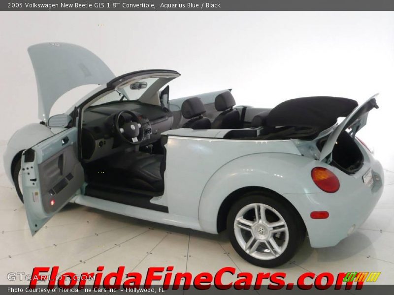 Aquarius Blue / Black 2005 Volkswagen New Beetle GLS 1.8T Convertible