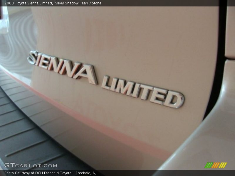 Silver Shadow Pearl / Stone 2008 Toyota Sienna Limited