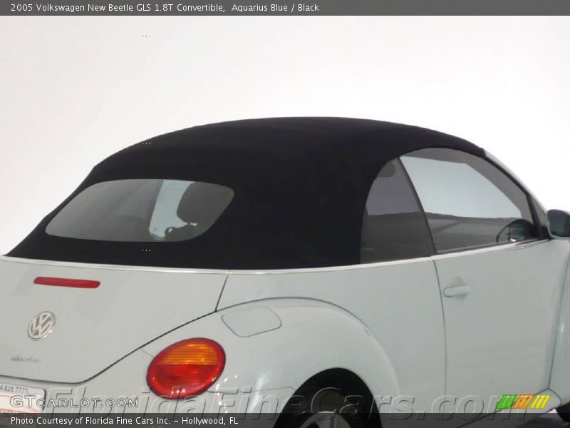 Aquarius Blue / Black 2005 Volkswagen New Beetle GLS 1.8T Convertible