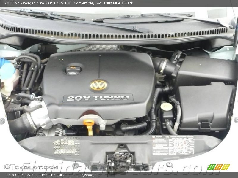 Aquarius Blue / Black 2005 Volkswagen New Beetle GLS 1.8T Convertible