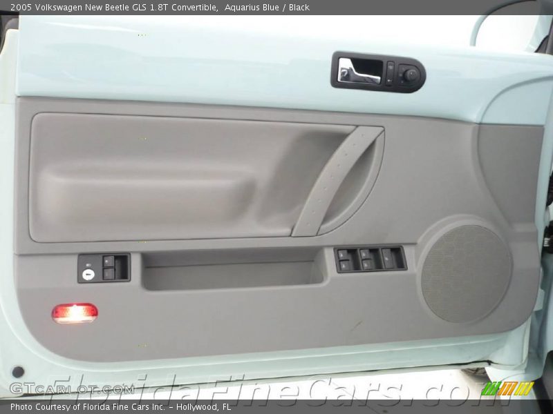 Aquarius Blue / Black 2005 Volkswagen New Beetle GLS 1.8T Convertible