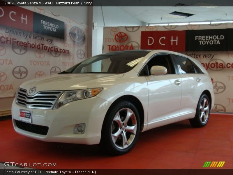 Blizzard Pearl / Ivory 2009 Toyota Venza V6 AWD