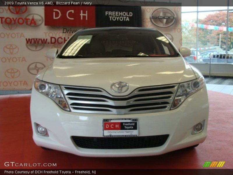Blizzard Pearl / Ivory 2009 Toyota Venza V6 AWD