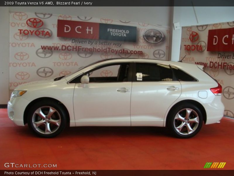 Blizzard Pearl / Ivory 2009 Toyota Venza V6 AWD