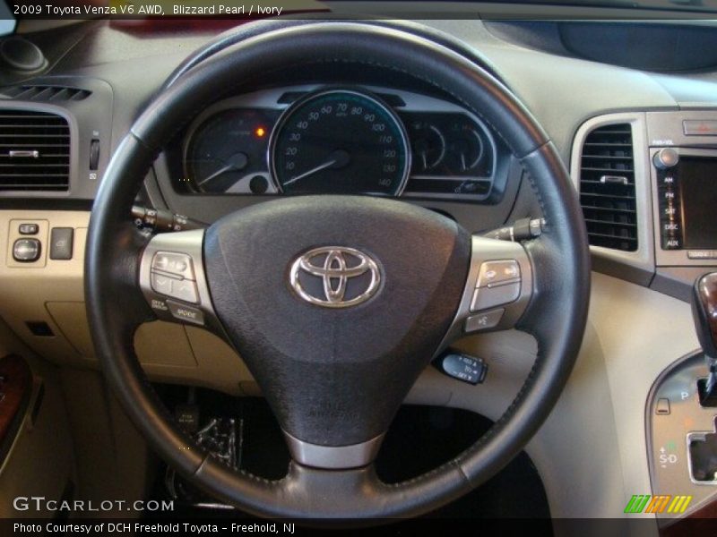 Blizzard Pearl / Ivory 2009 Toyota Venza V6 AWD