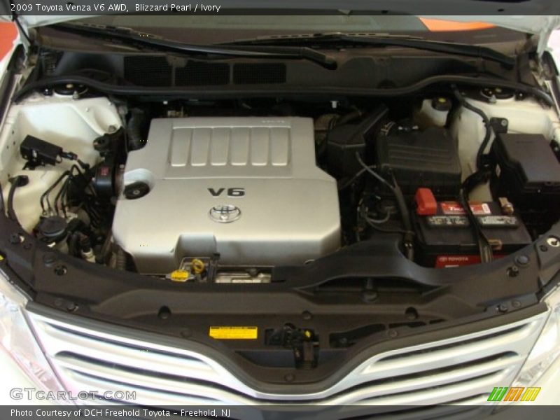 Blizzard Pearl / Ivory 2009 Toyota Venza V6 AWD