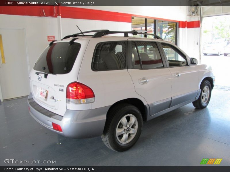 Nordic White / Beige 2006 Hyundai Santa Fe GLS 3.5