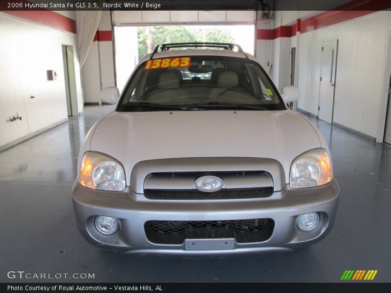 Nordic White / Beige 2006 Hyundai Santa Fe GLS 3.5