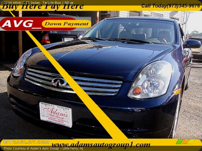 Twilight Blue / Willow 2004 Infiniti G 35 Sedan