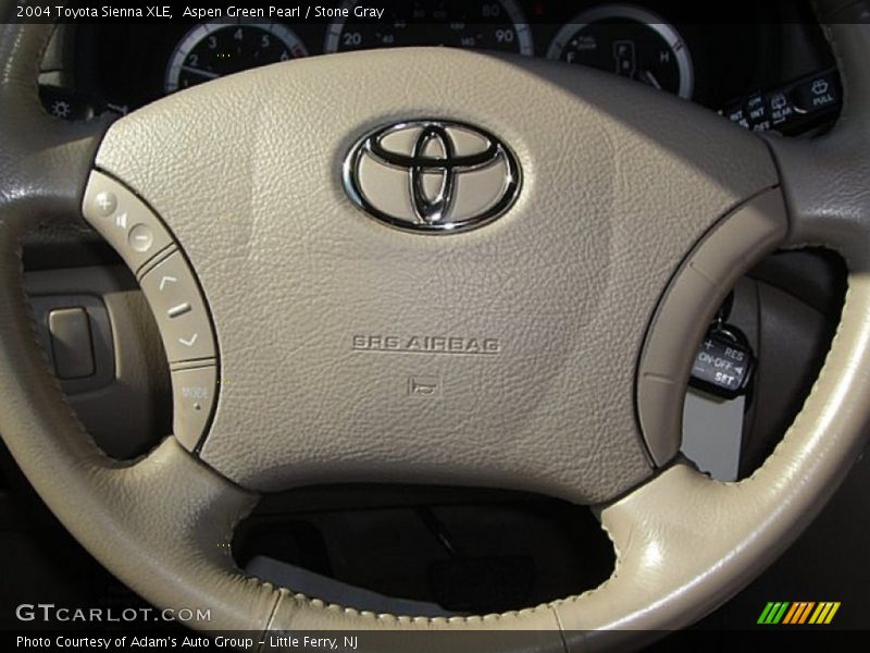 Aspen Green Pearl / Stone Gray 2004 Toyota Sienna XLE