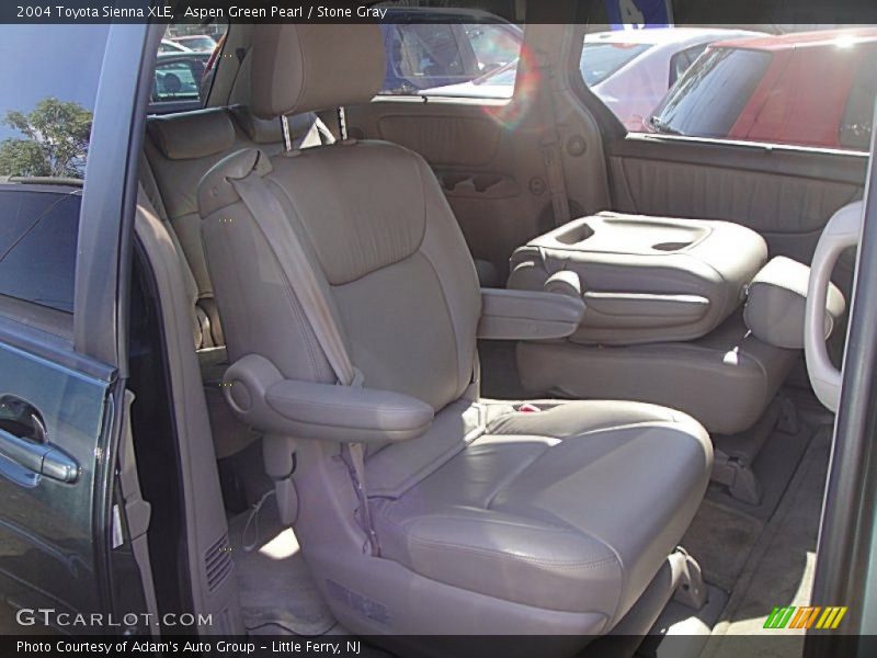 Aspen Green Pearl / Stone Gray 2004 Toyota Sienna XLE