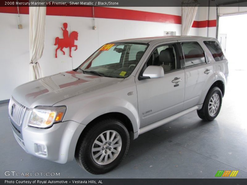 Silver Metallic / Black/Stone 2008 Mercury Mariner V6 Premier