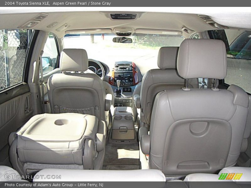 Aspen Green Pearl / Stone Gray 2004 Toyota Sienna XLE