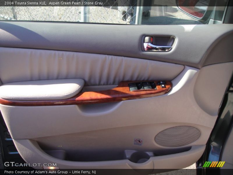 Aspen Green Pearl / Stone Gray 2004 Toyota Sienna XLE