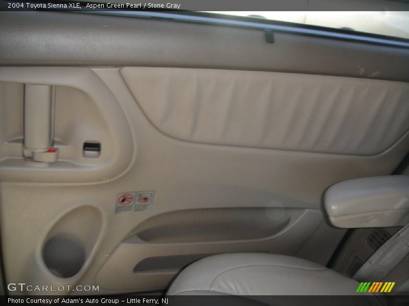 Aspen Green Pearl / Stone Gray 2004 Toyota Sienna XLE