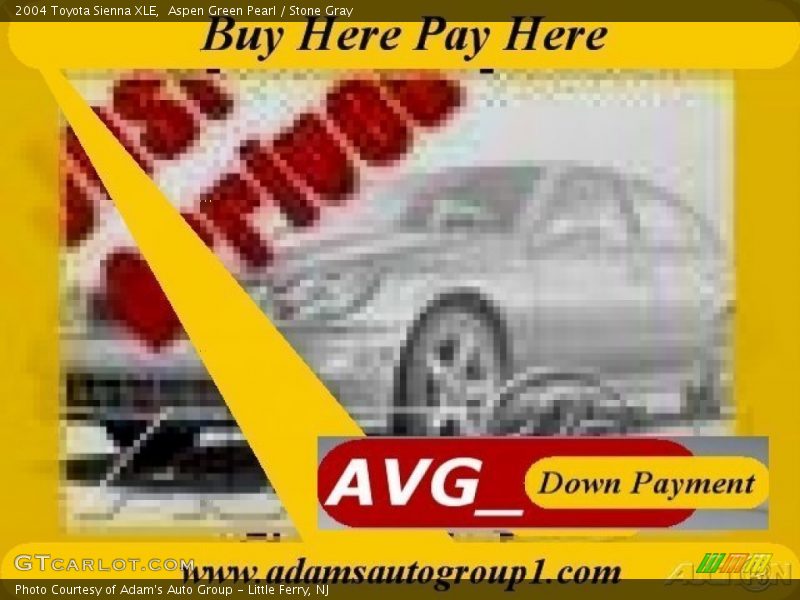 Aspen Green Pearl / Stone Gray 2004 Toyota Sienna XLE