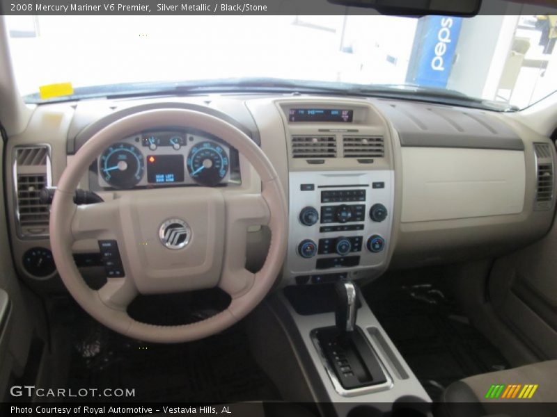 Silver Metallic / Black/Stone 2008 Mercury Mariner V6 Premier