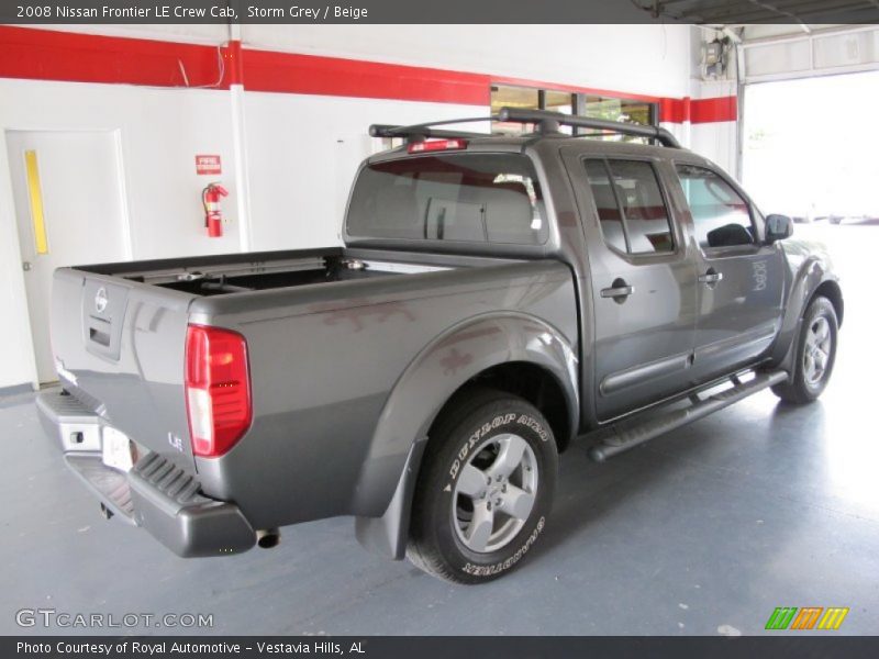 Storm Grey / Beige 2008 Nissan Frontier LE Crew Cab