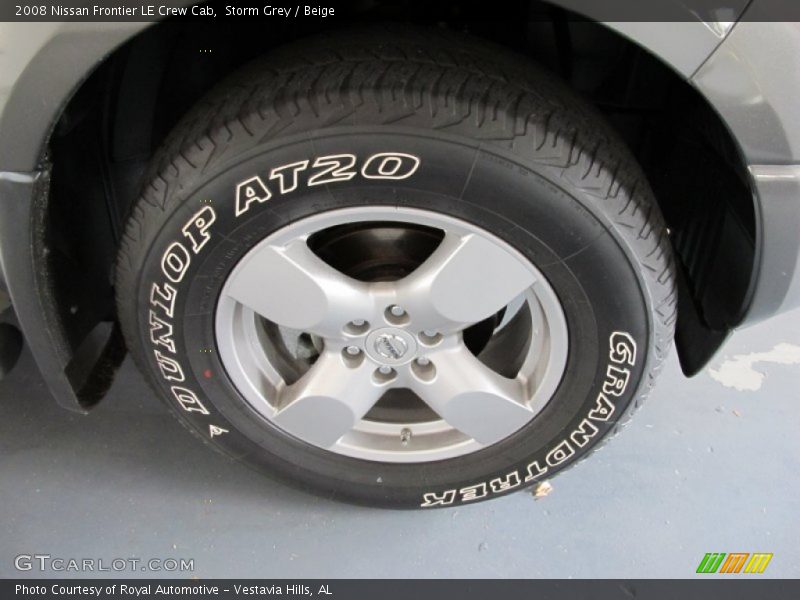 Storm Grey / Beige 2008 Nissan Frontier LE Crew Cab