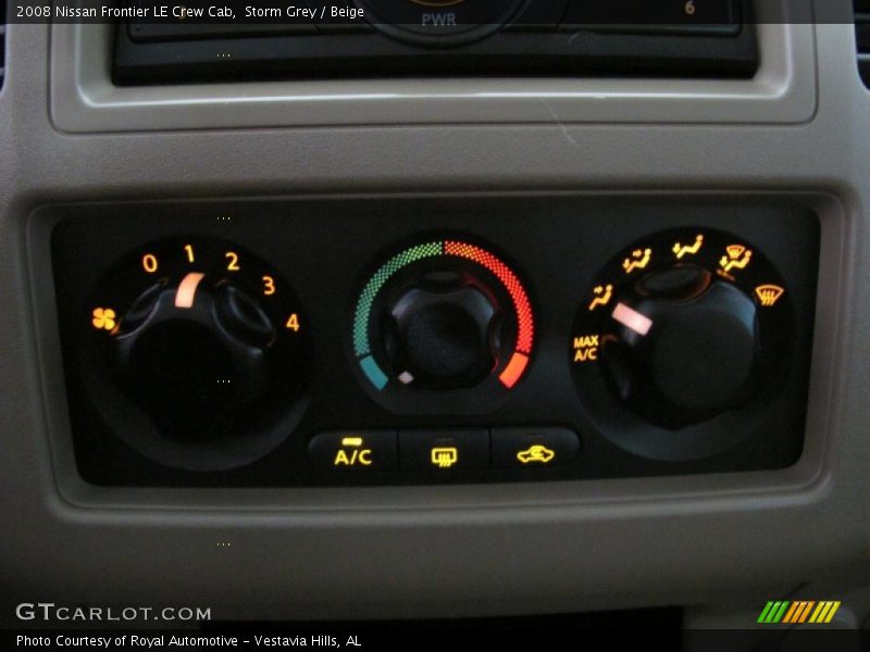 Storm Grey / Beige 2008 Nissan Frontier LE Crew Cab