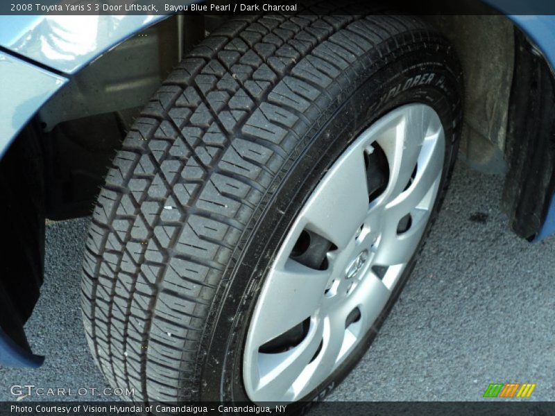 Bayou Blue Pearl / Dark Charcoal 2008 Toyota Yaris S 3 Door Liftback