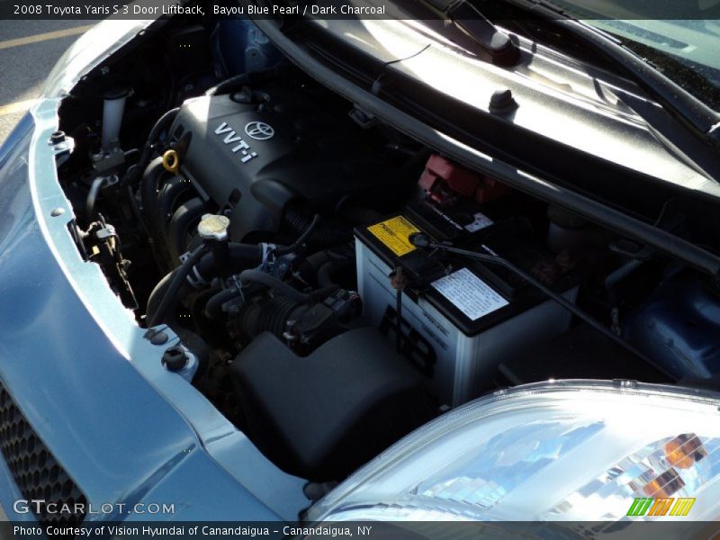 Bayou Blue Pearl / Dark Charcoal 2008 Toyota Yaris S 3 Door Liftback