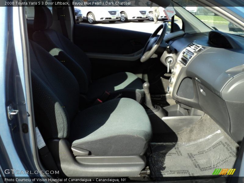 Bayou Blue Pearl / Dark Charcoal 2008 Toyota Yaris S 3 Door Liftback