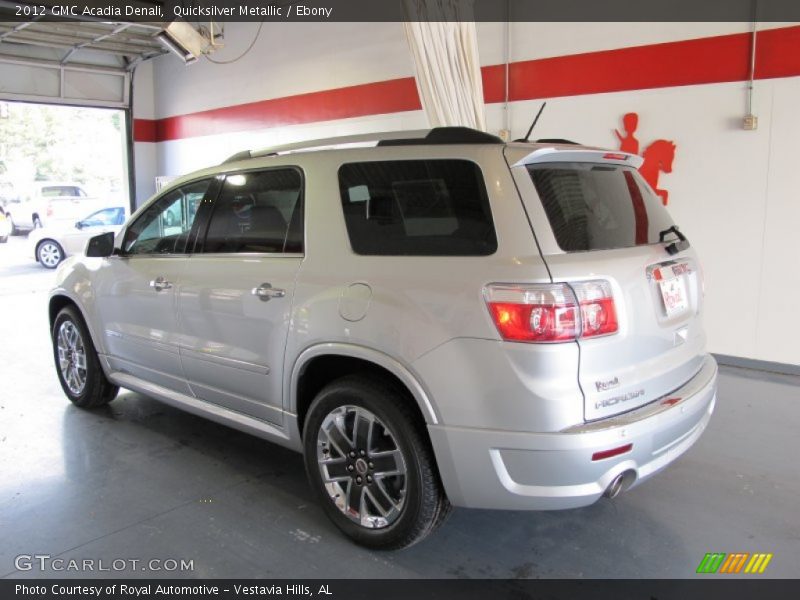 Quicksilver Metallic / Ebony 2012 GMC Acadia Denali