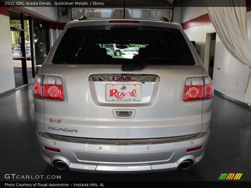 Quicksilver Metallic / Ebony 2012 GMC Acadia Denali