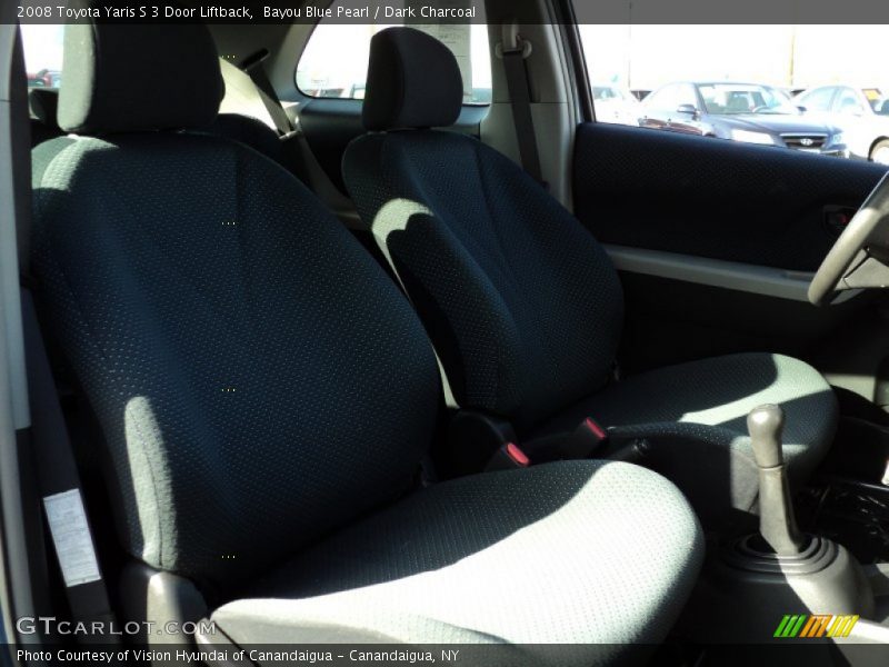 Bayou Blue Pearl / Dark Charcoal 2008 Toyota Yaris S 3 Door Liftback